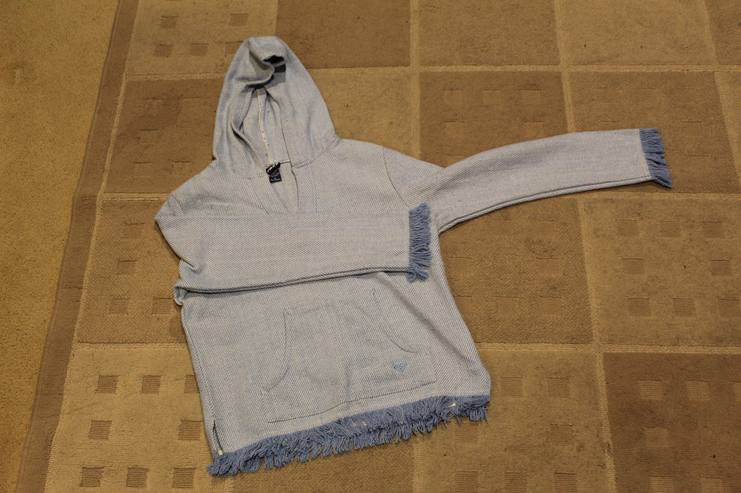 Late 90s Rare Roxy Blue Poncho - Revival Surfwear