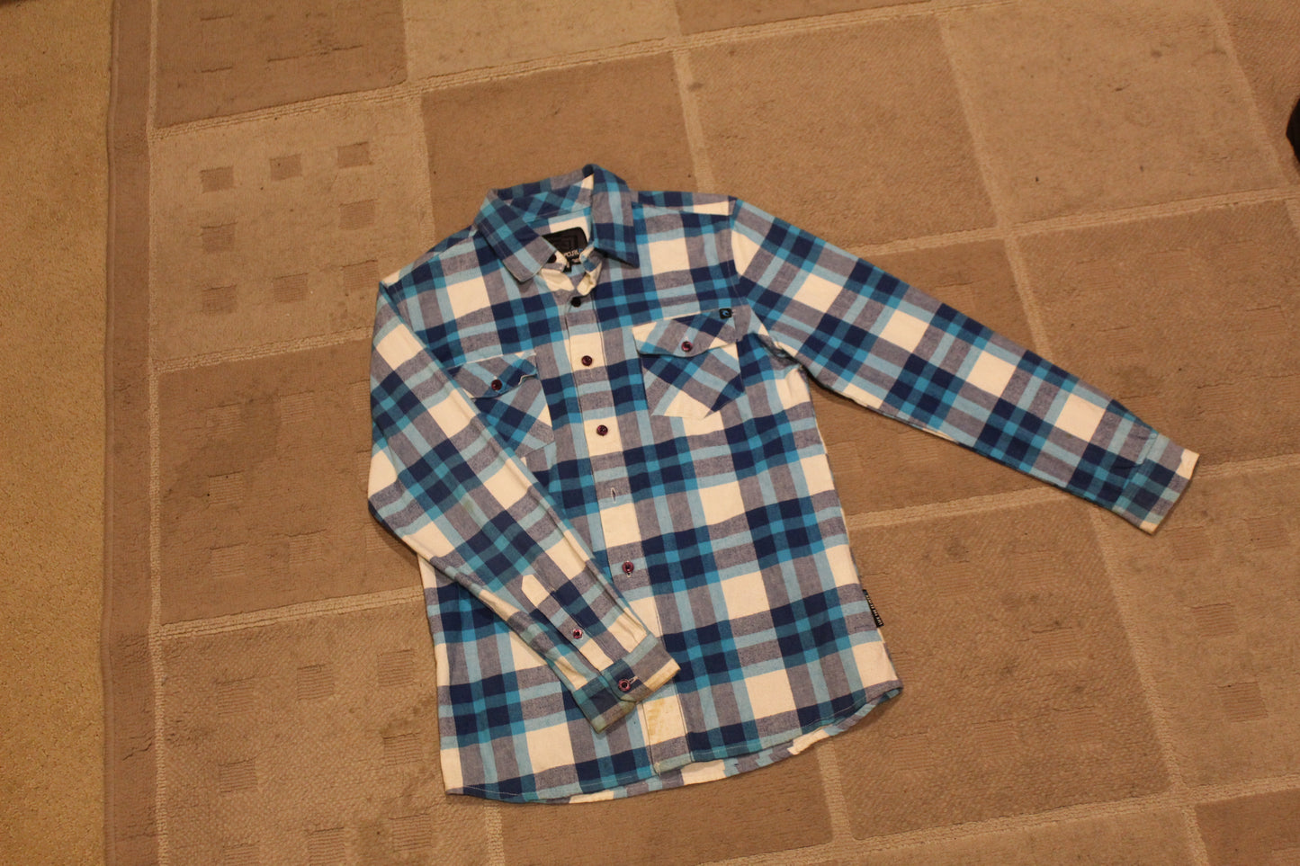 Y2K Ripcurl Blue Flannel - Revival Surfwear