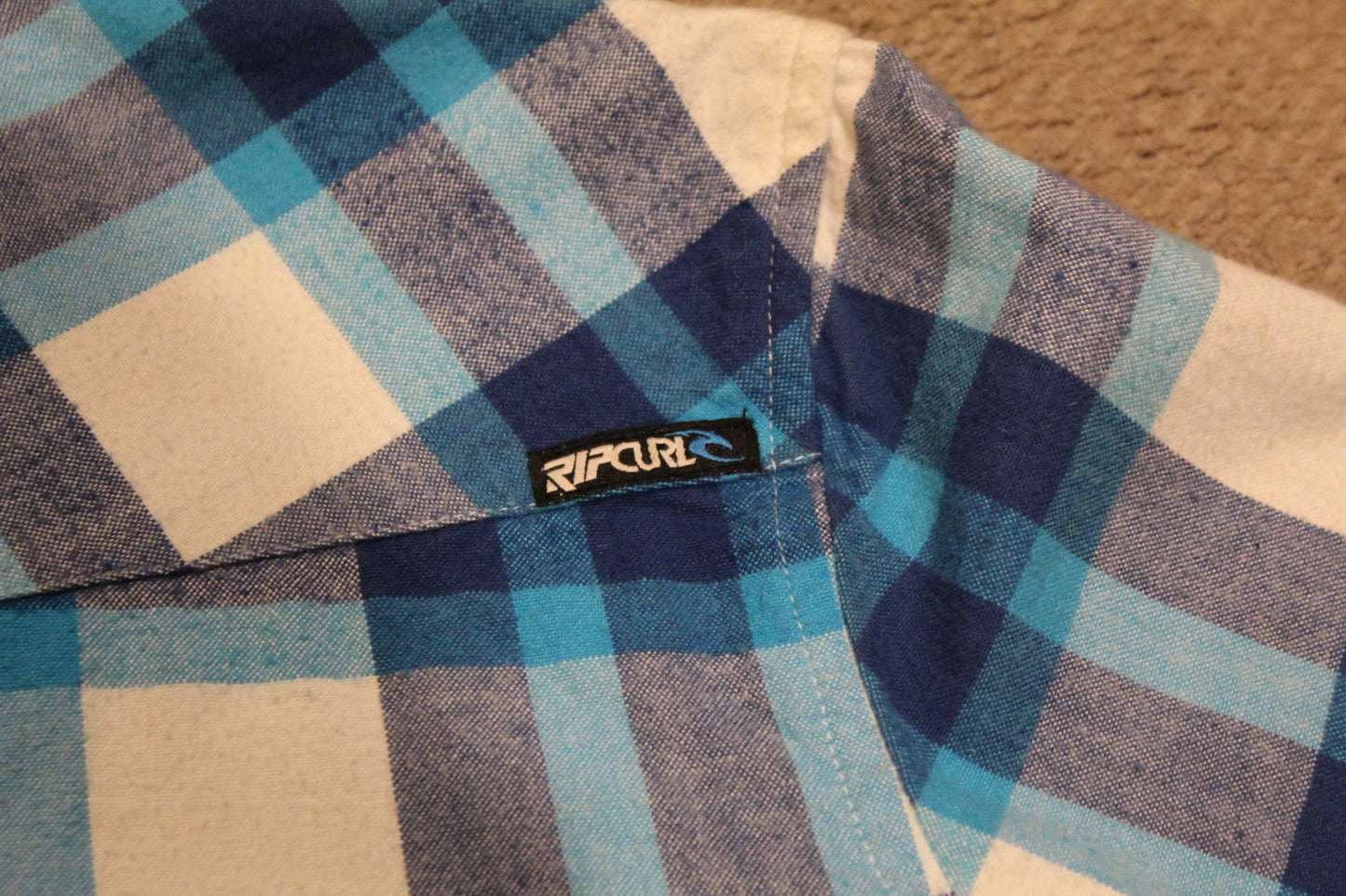 Y2K Ripcurl Blue Flannel - Revival Surfwear