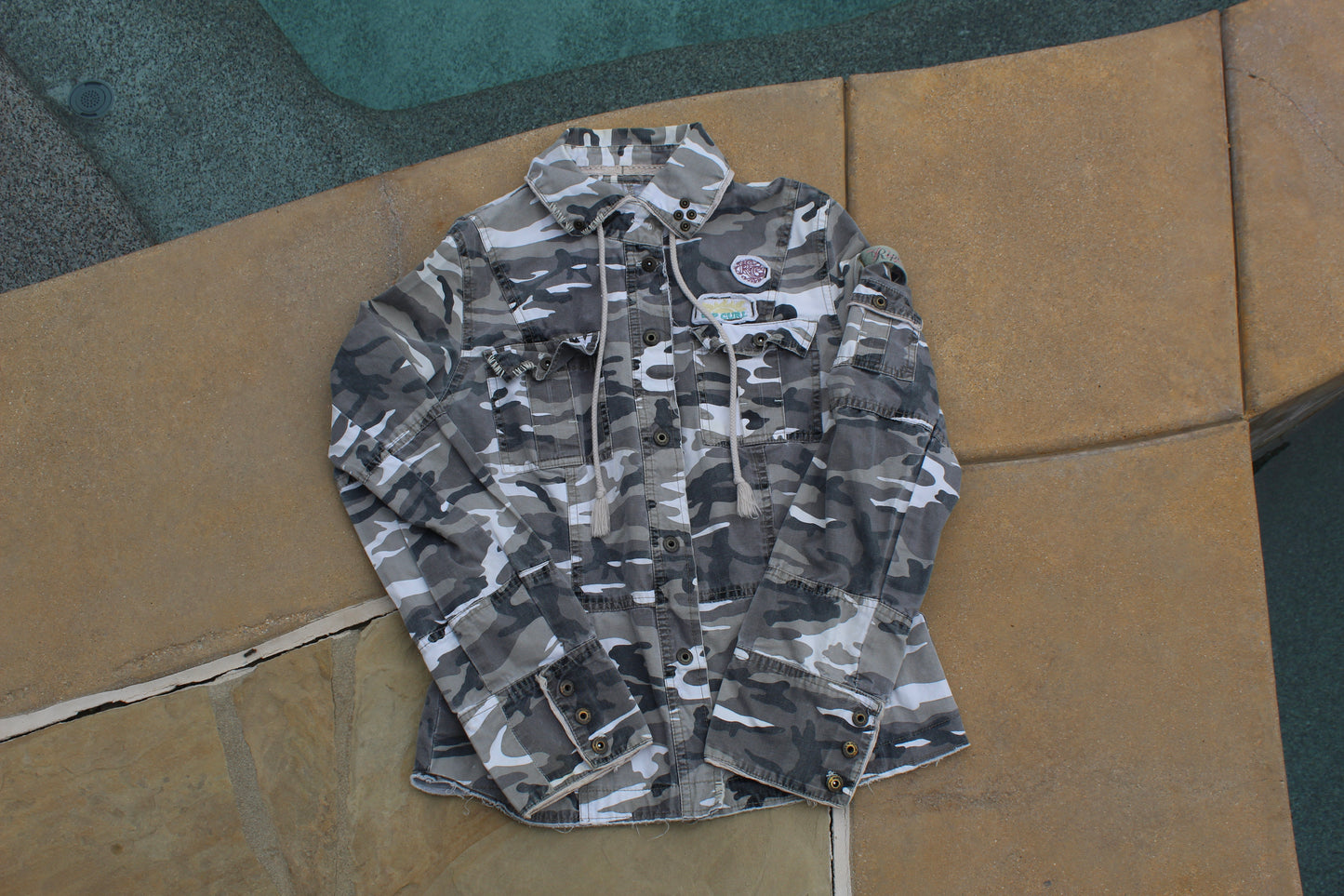 90s Vintage Rare Rip Curl Cargo Jacket