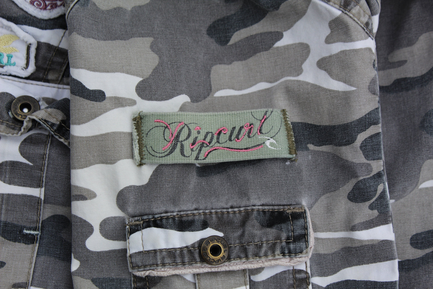 90s Vintage Rare Rip Curl Cargo Jacket