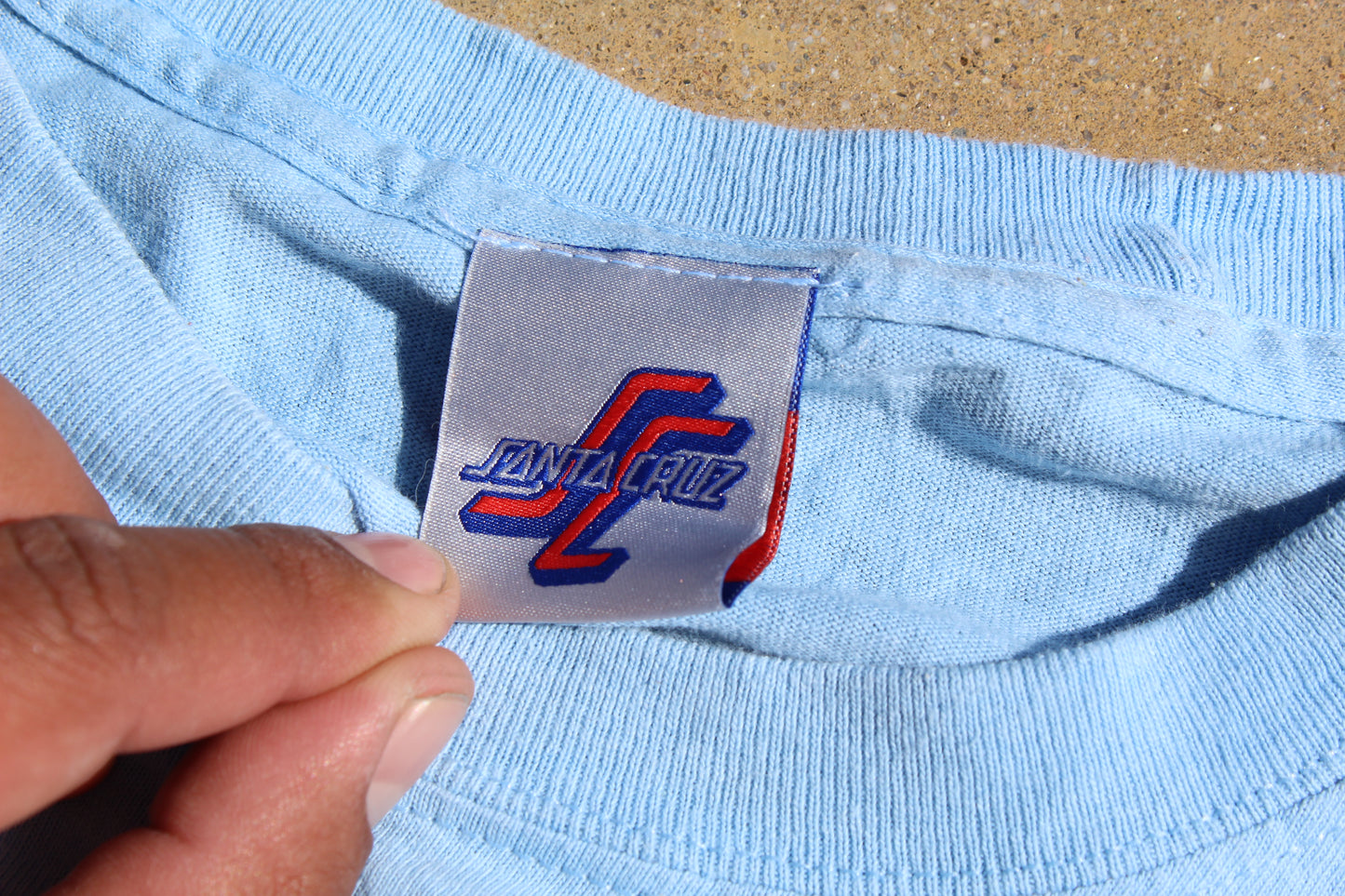 90s Vintage Santa Cruz Light Blue Longsleeve
