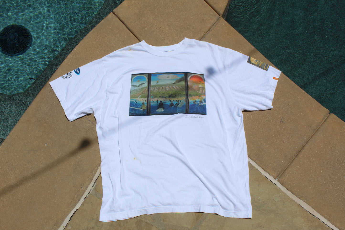 00s Rare Vintage Quiksilver Sano Classic Tee