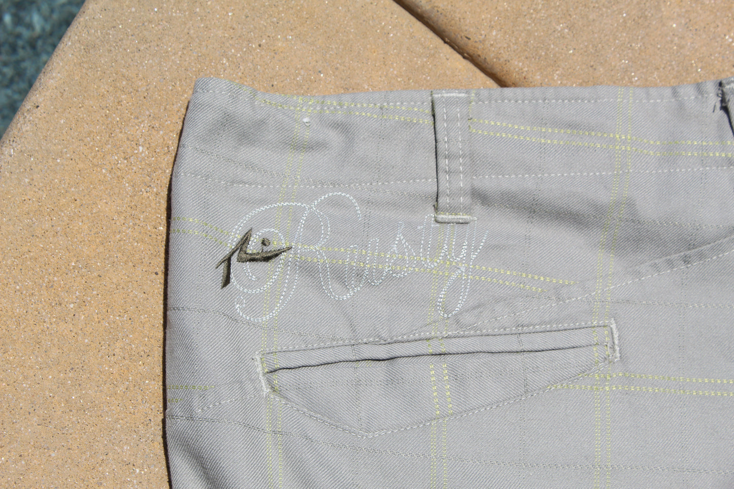 Y2K Vintage Rusty Embroidered Baggy Chino Shorts