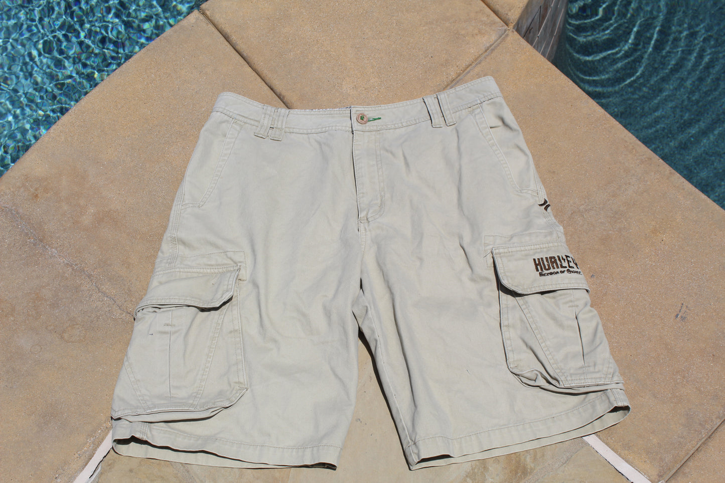 Y2K Rare Vintage Hurley Baggy Cargo Shorts