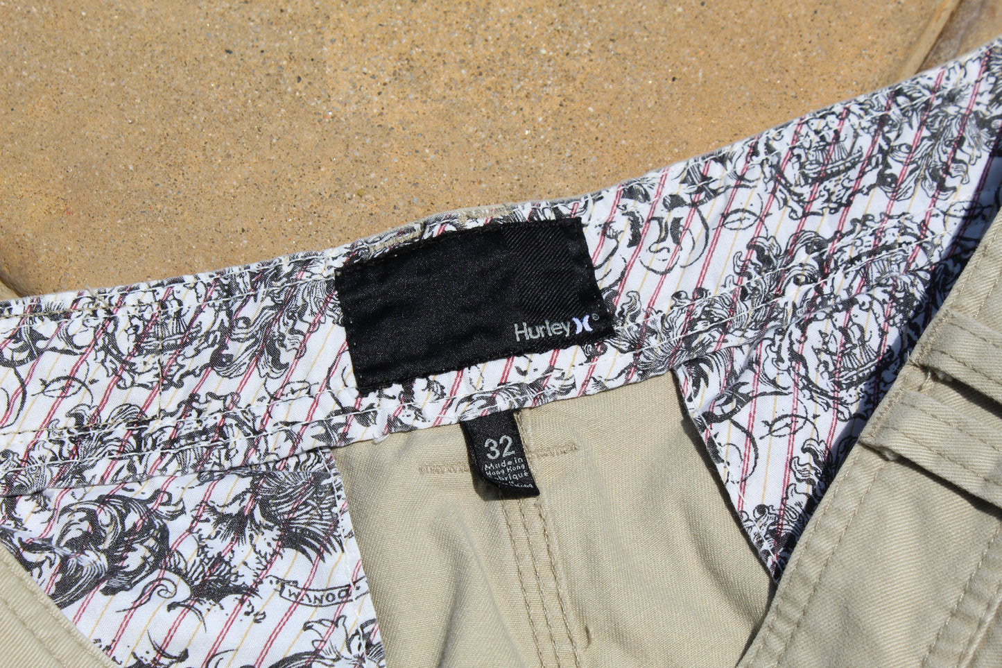Y2K Rare Vintage Hurley Baggy Cargo Shorts