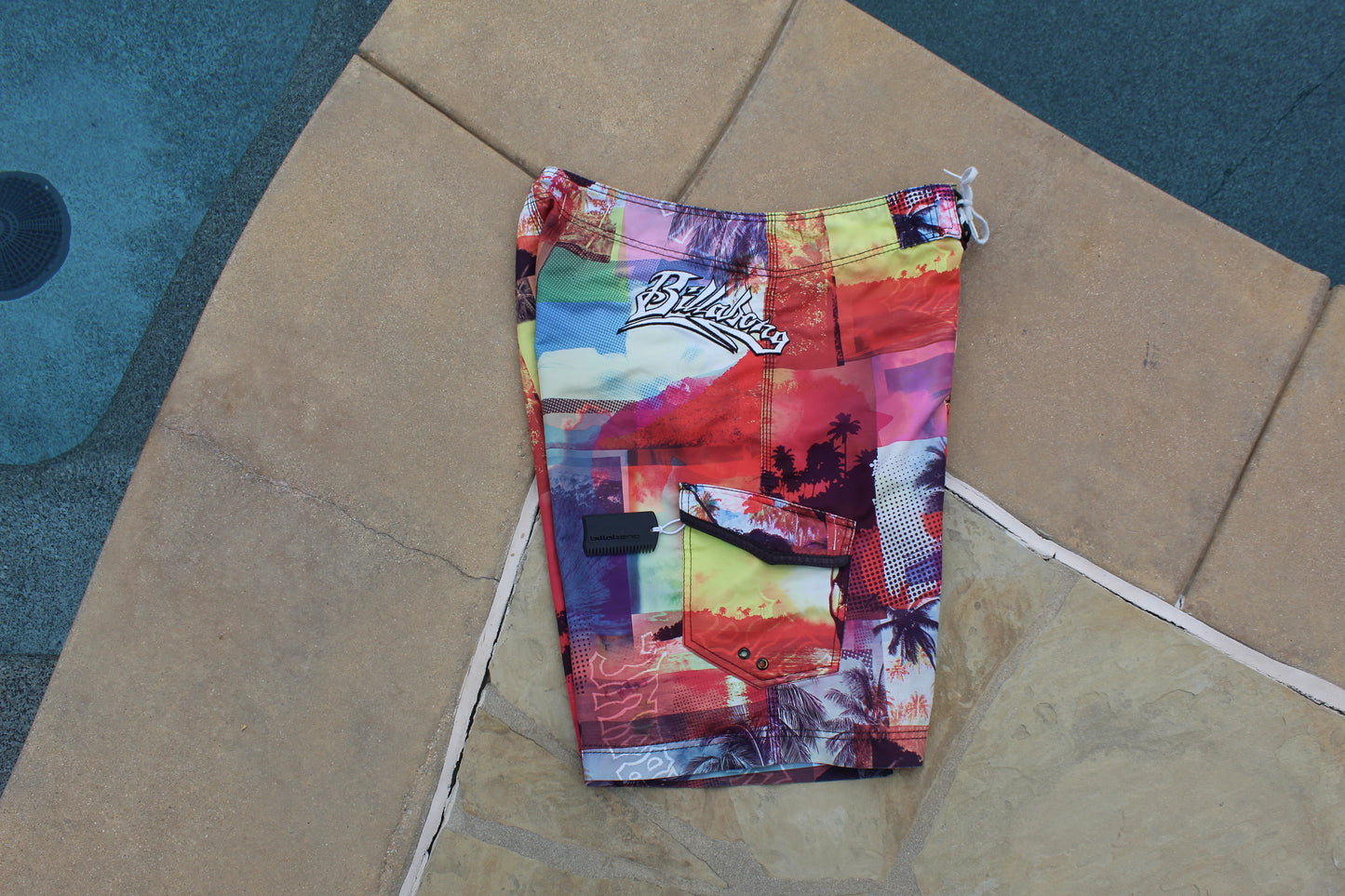 00s Vintage Billabong Wave Boardshorts With Waxcomb