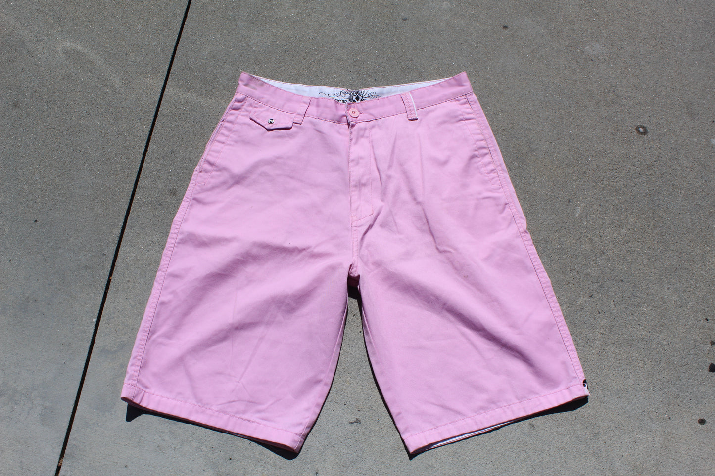 Y2K Rare Billabong Embroidered Baggy Chino Shorts