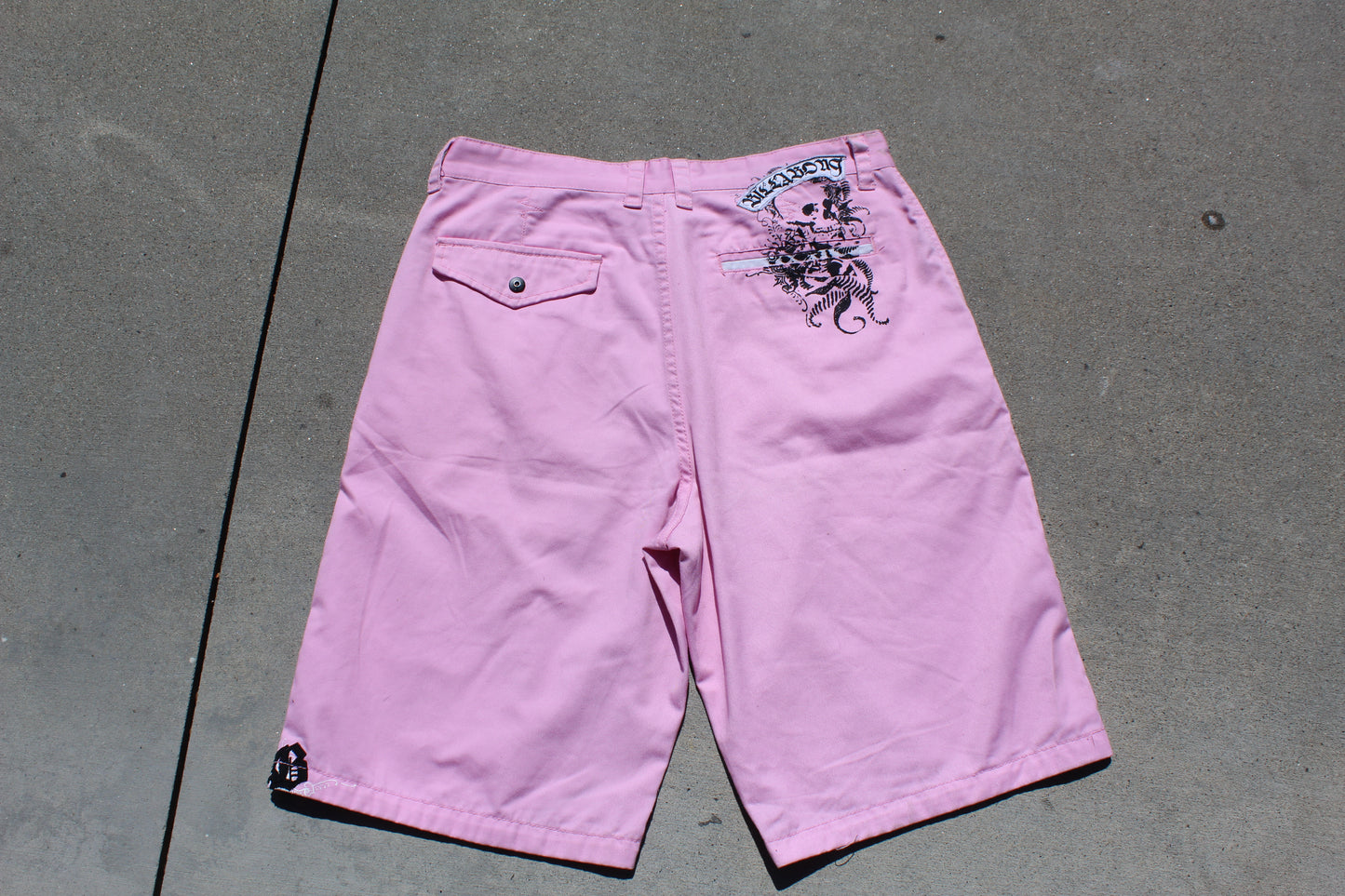 Y2K Rare Billabong Embroidered Baggy Chino Shorts