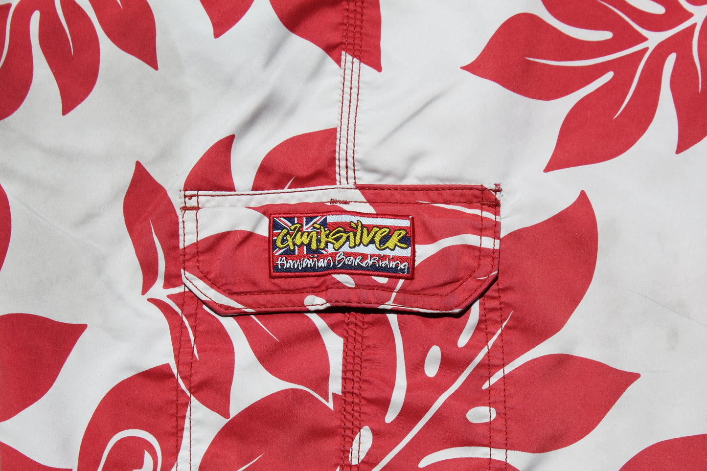 Y2K Quiksilver Baggy Floral Boardies (W33") - Revival Surfwear