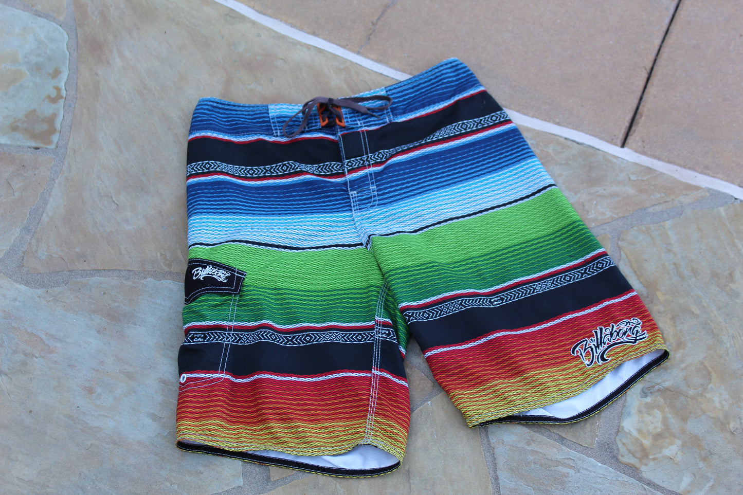 Y2K Sarape Pattern Billabong Boardshorts [w31"] - Revival Surfwear