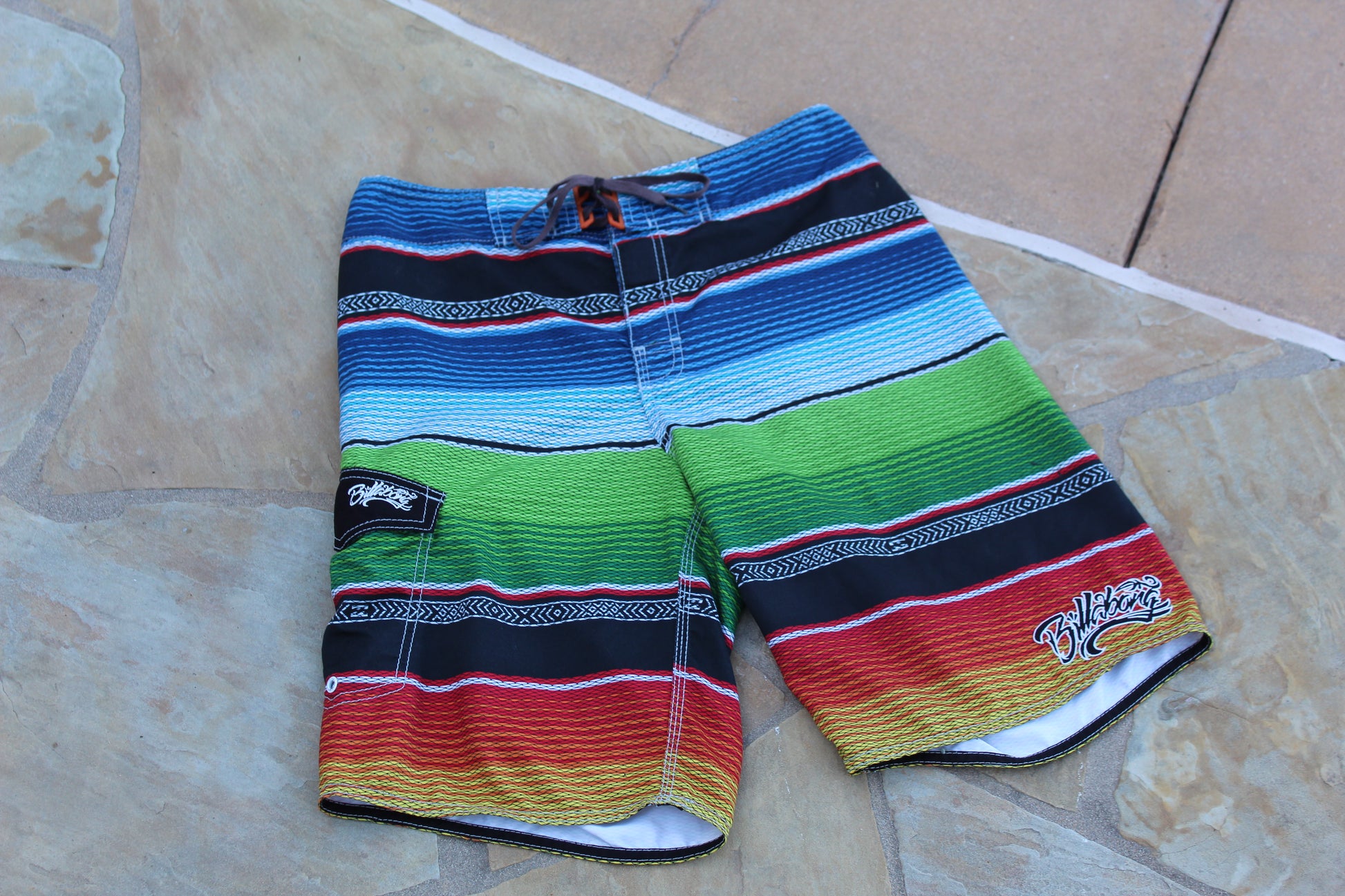 Y2K Sarape Pattern Billabong Boardshorts [w31"] - Revival Surfwear