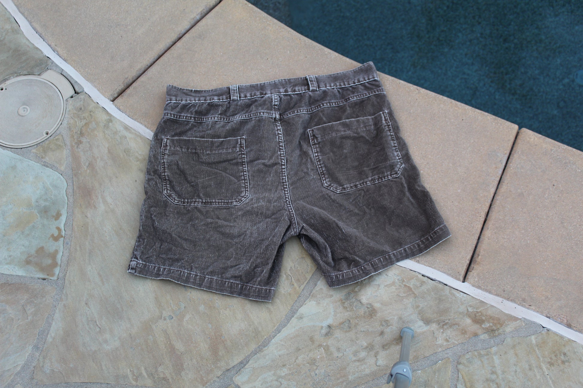 90s Lightning Bolt "Gerry Lopez" Corduroy Shorts [w34"] - Revival Surfwear