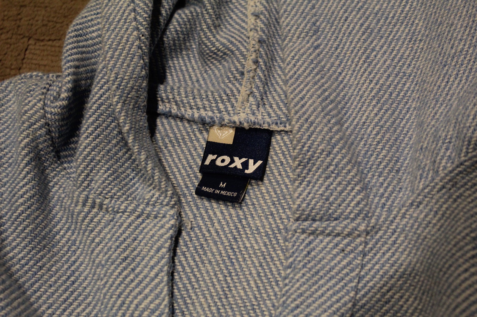 Late 90s Rare Roxy Blue Poncho - Revival Surfwear