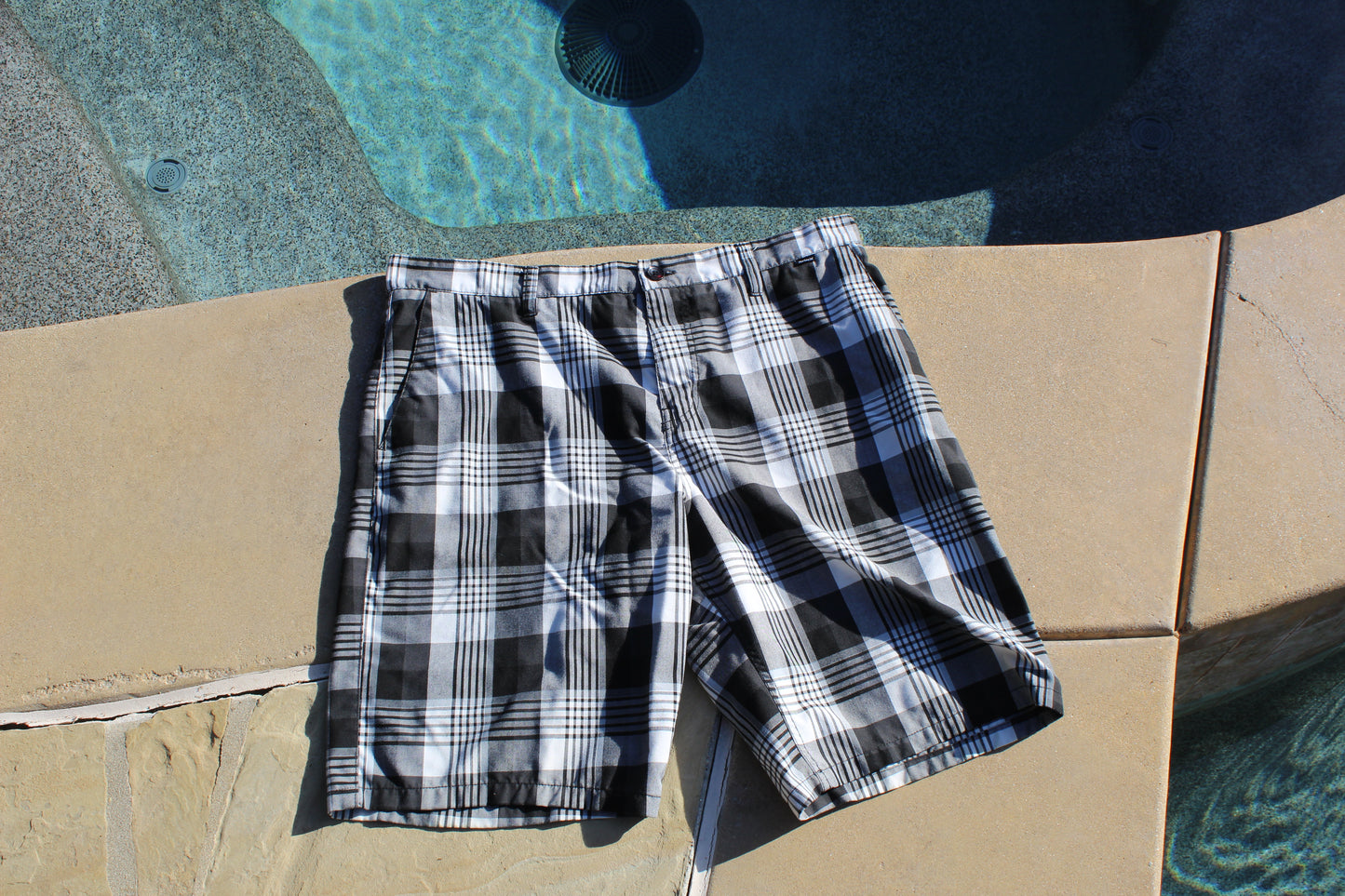 Y2K Vintage Hurley Baggy Plaid Shorts