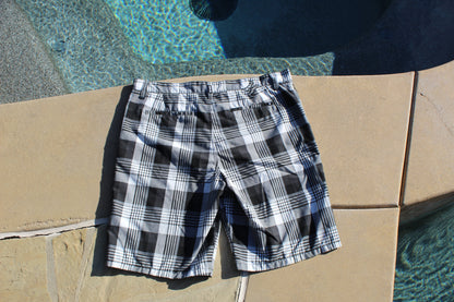 Y2K Vintage Hurley Baggy Plaid Shorts