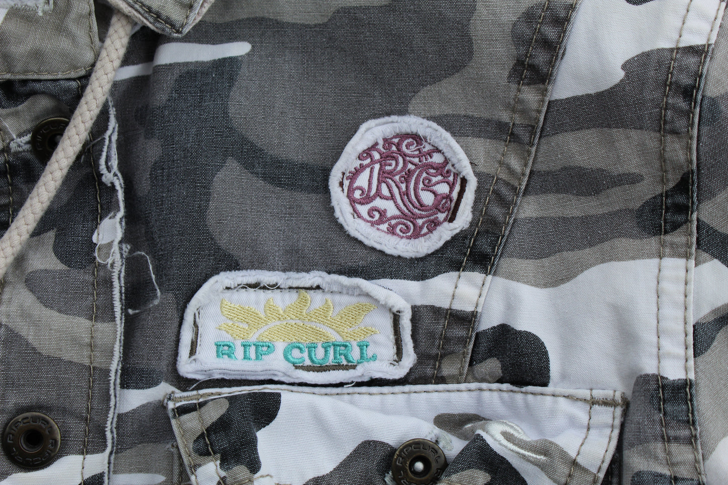 90s Vintage Rare Rip Curl Cargo Jacket