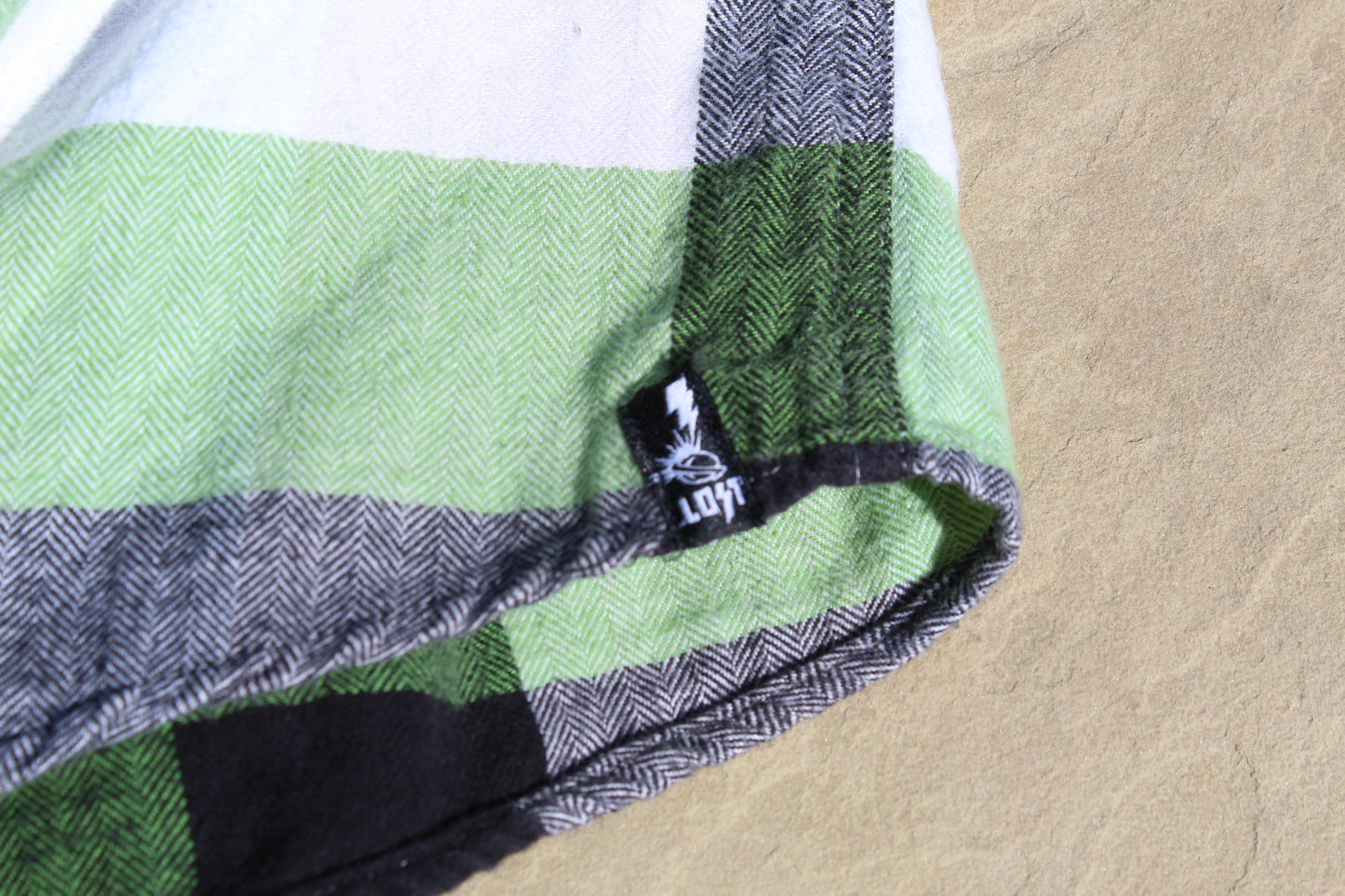 90s Rare Vintage Lost Green Flannel