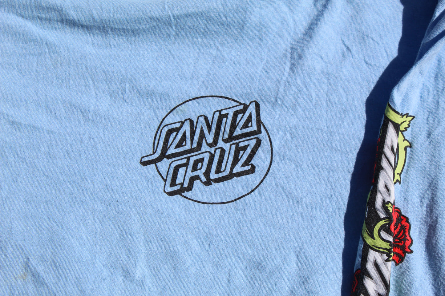 90s Vintage Santa Cruz Light Blue Longsleeve