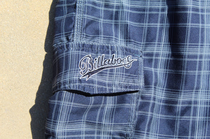 90s Vintage Billabong Plaid Boardshorts