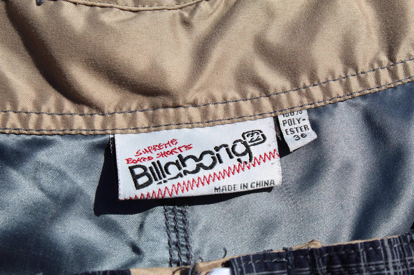 90s Vintage Billabong Plaid Boardshorts