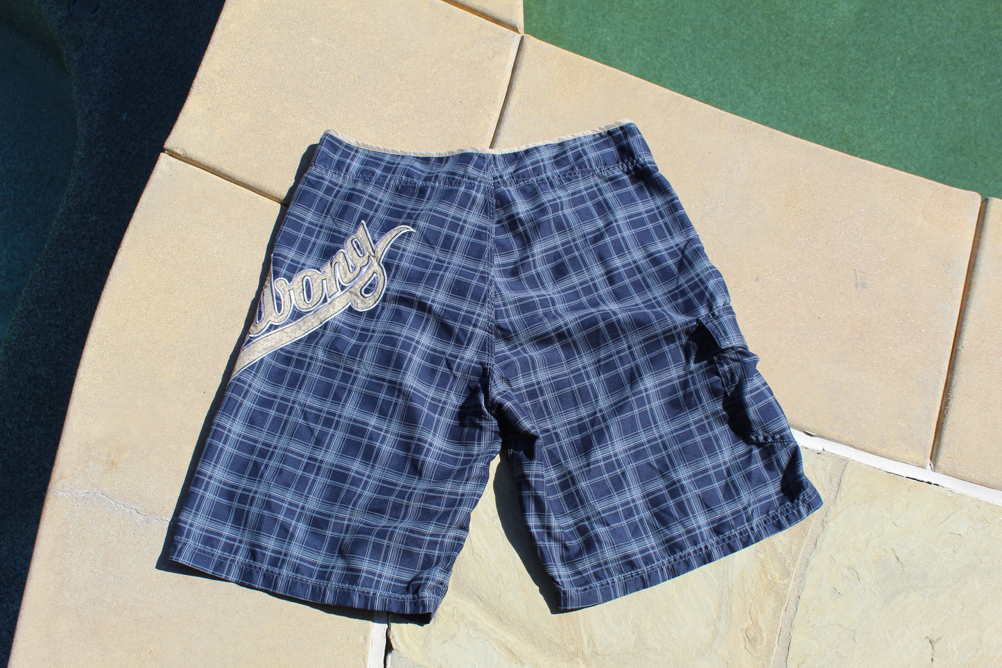 90s Vintage Billabong Plaid Boardshorts