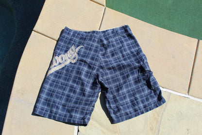 90s Vintage Billabong Plaid Boardshorts