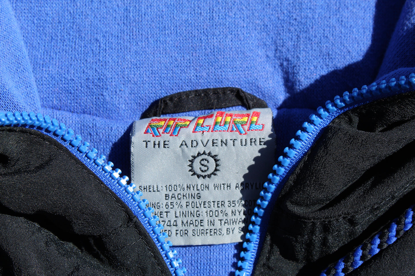 80s Rare Vintage Rip Curl Waterproof Hoodie