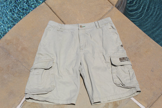 Y2K Rare Vintage Hurley Baggy Cargo Shorts