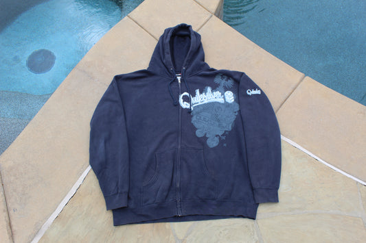 Y2K Vintage Quiksilver Eagle Crest Zip-Up