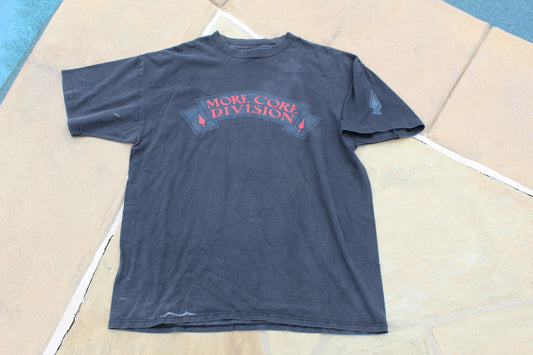 90s Rare Vintage More Core Division Lighting Bolt Tee
