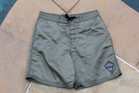 90s Rare Vintage More Core Division Reflective Boardshorts