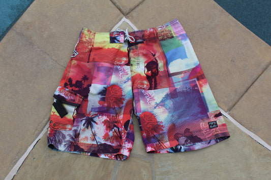 00s Vintage Billabong Wave Boardshorts With Waxcomb