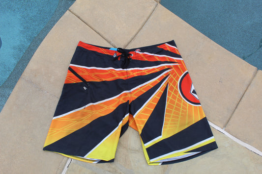 Y2K Rare Volcom Spinning Baggy Boardshorts