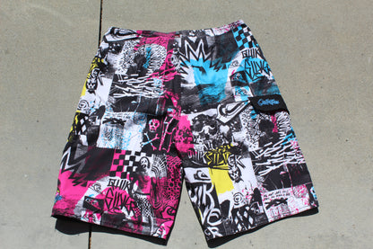 Y2K Quiksilver Graffiti Boardshorts