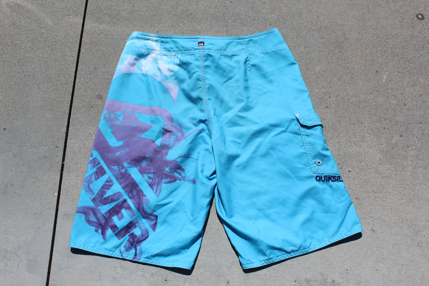 Y2K Quiksilver Smoky Logo Boardshorts