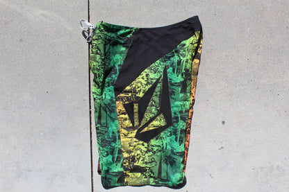Y2K Rare Volcom Bruce Iron Signature Boardshorts