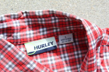 90s Rare Hurley Flannel Button Up