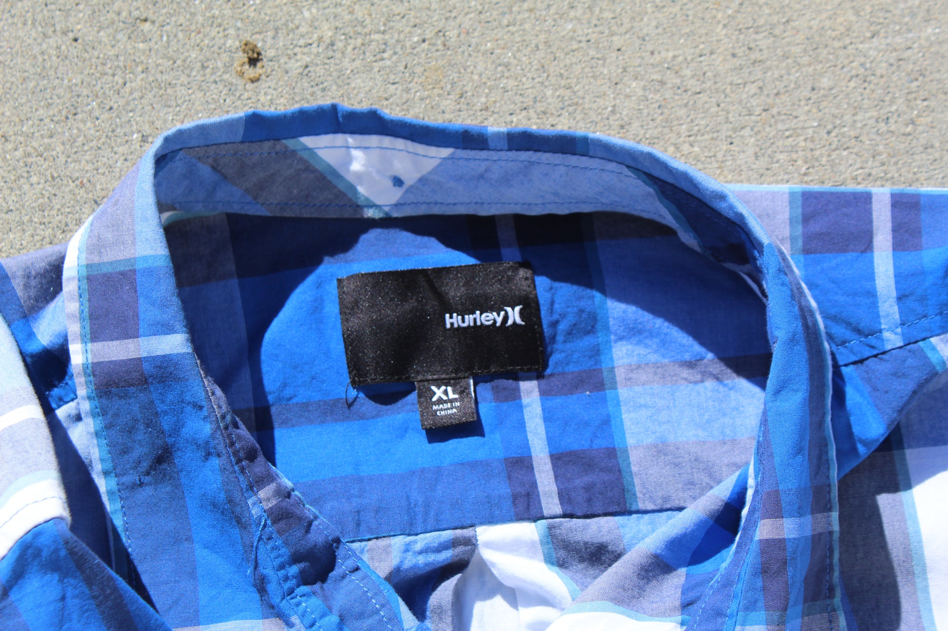 Y2K Hurley Plaid Button Up (XL) - Revival Surfwear