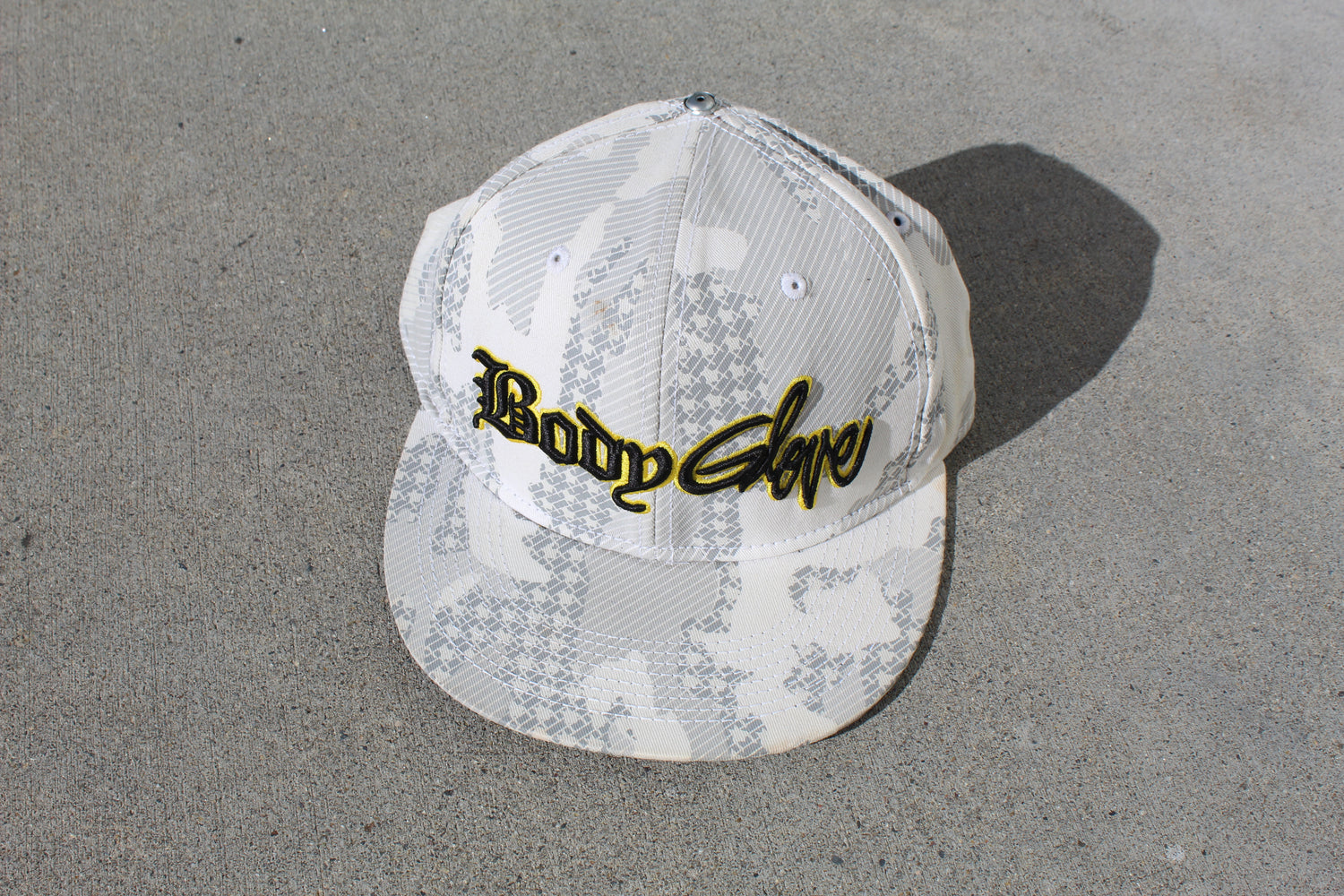 Y2K Body Glove Embroidered Flat Fitty Hat - Revival Surfwear