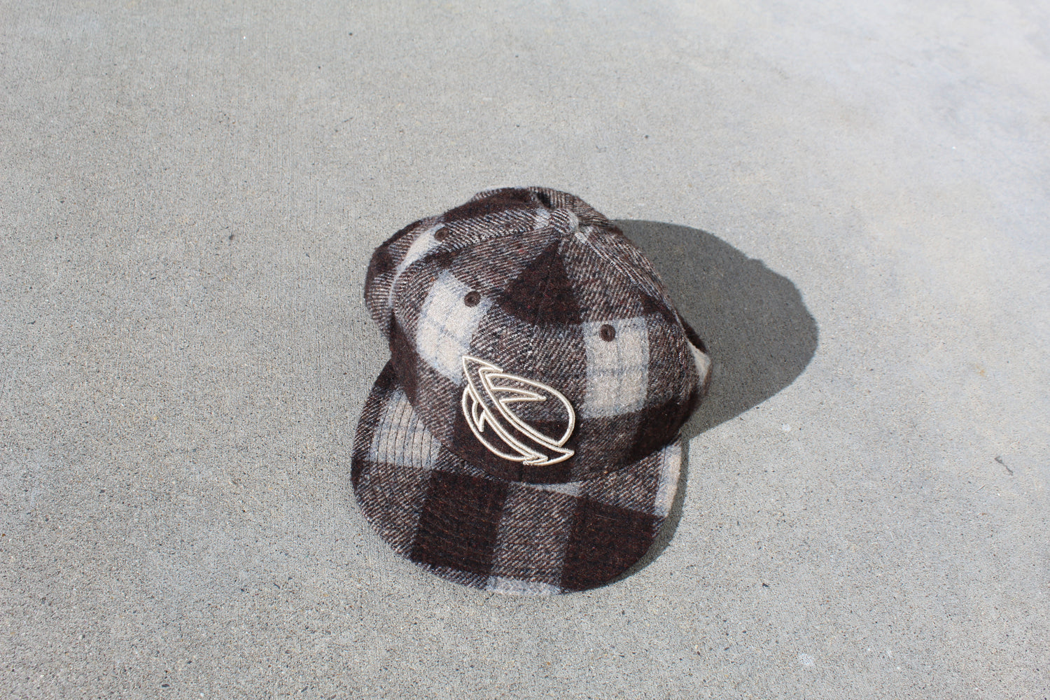 Y2K Rare Lost Enterprises Flat Fitty Flannel Hat - Revival Surfwear