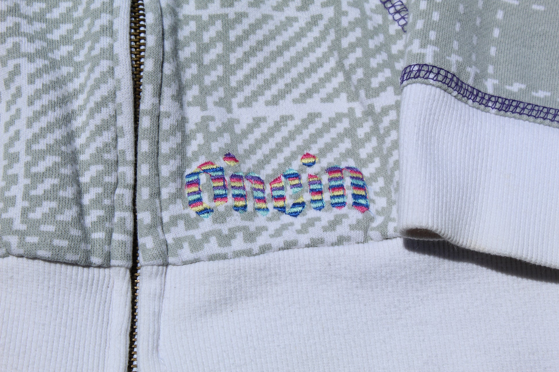 Y2K O'neill Geometric Zip Up (L) - Revival Surfwear