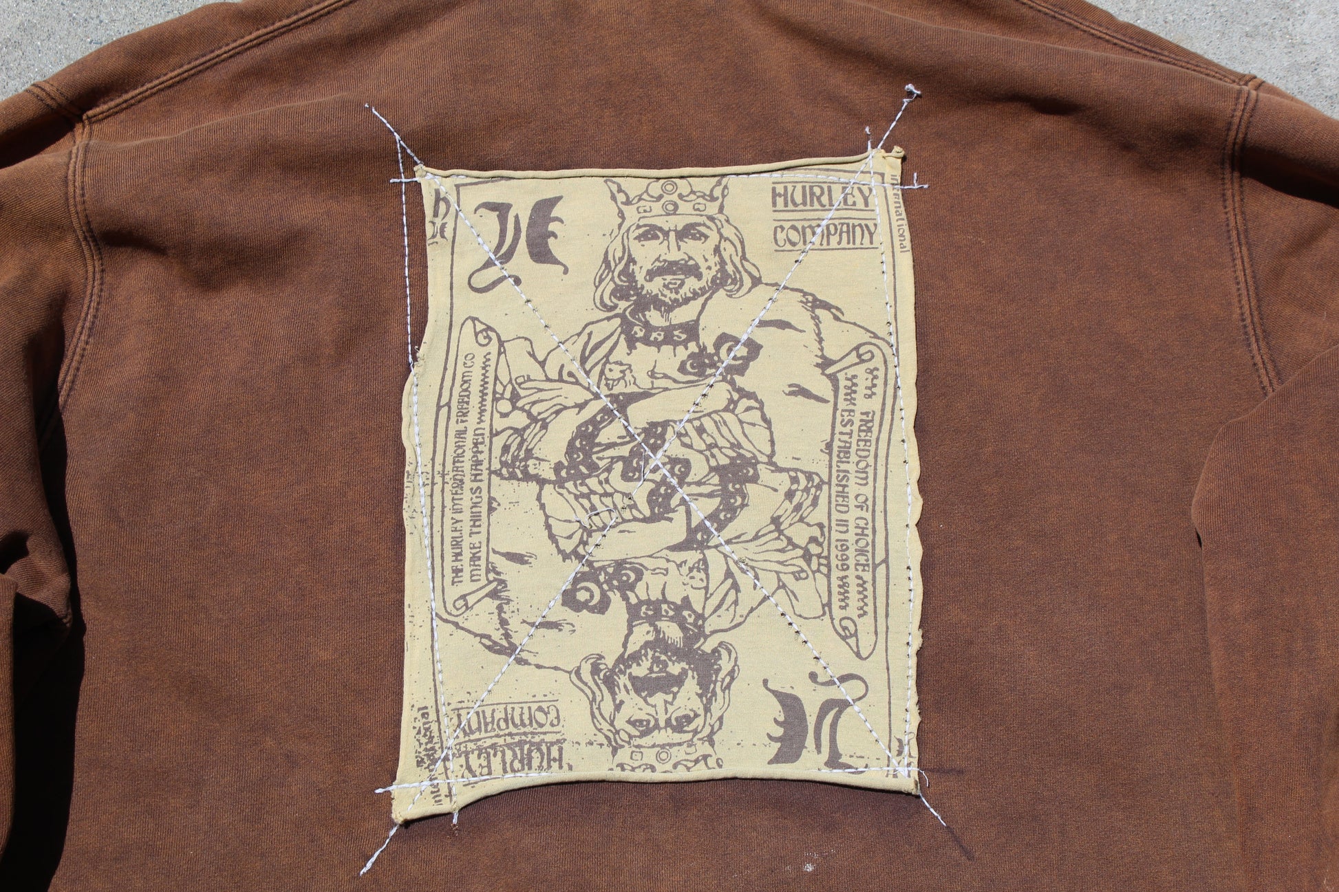 Y2K Hurley Embroidered Baggy Zip Up (L) - Revival Surfwear