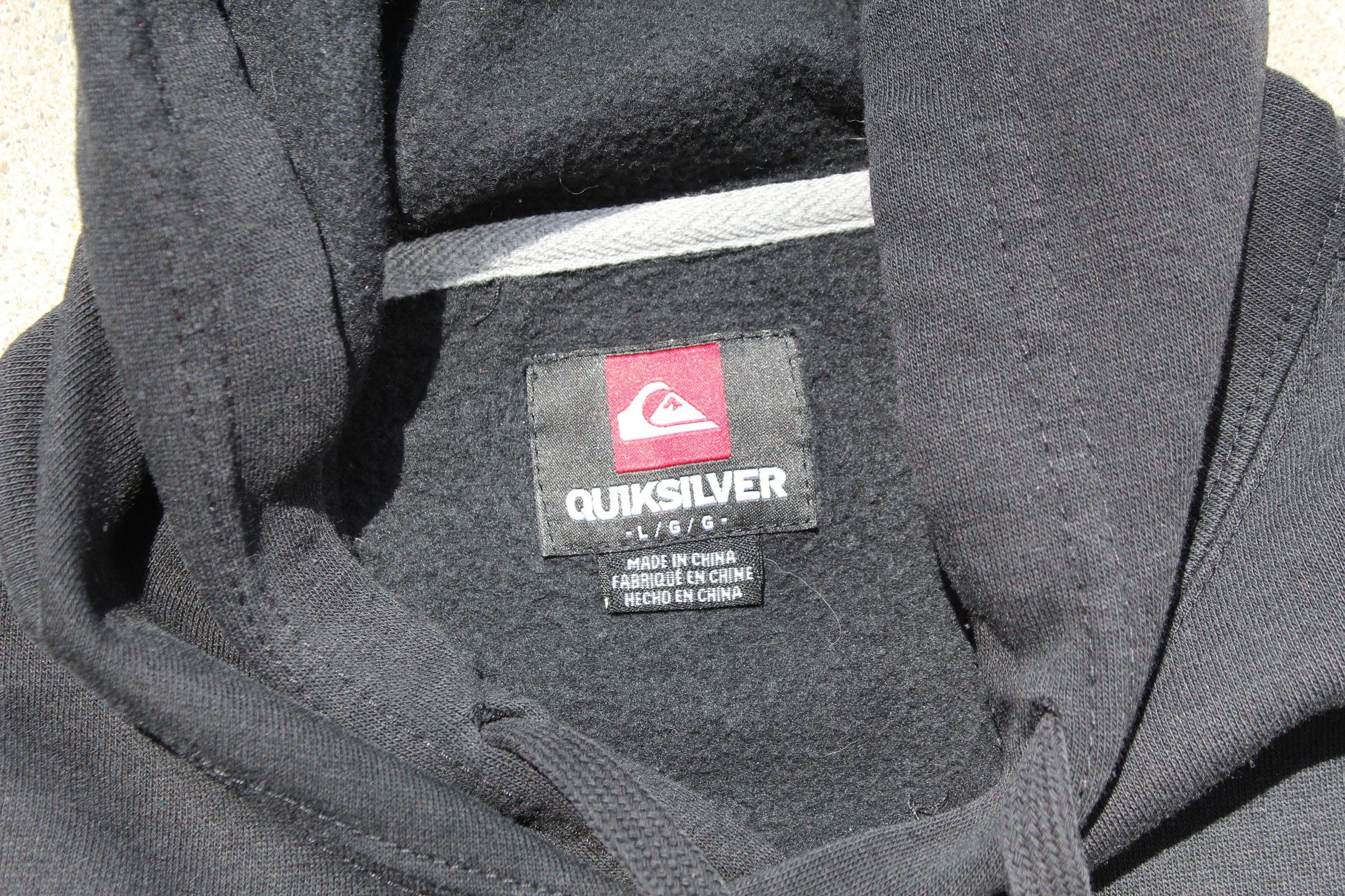 Y2K Quiksilver Front Hit Hoodie (L) - Revival Surfwear