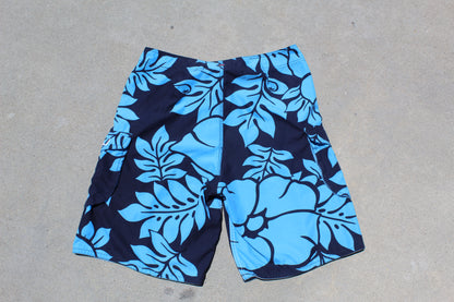 Y2K Quiksilver Floral Baggy Boardies (W35") - Revival Surfwear