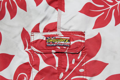 Y2K Quiksilver Baggy Floral Boardies (W33") - Revival Surfwear