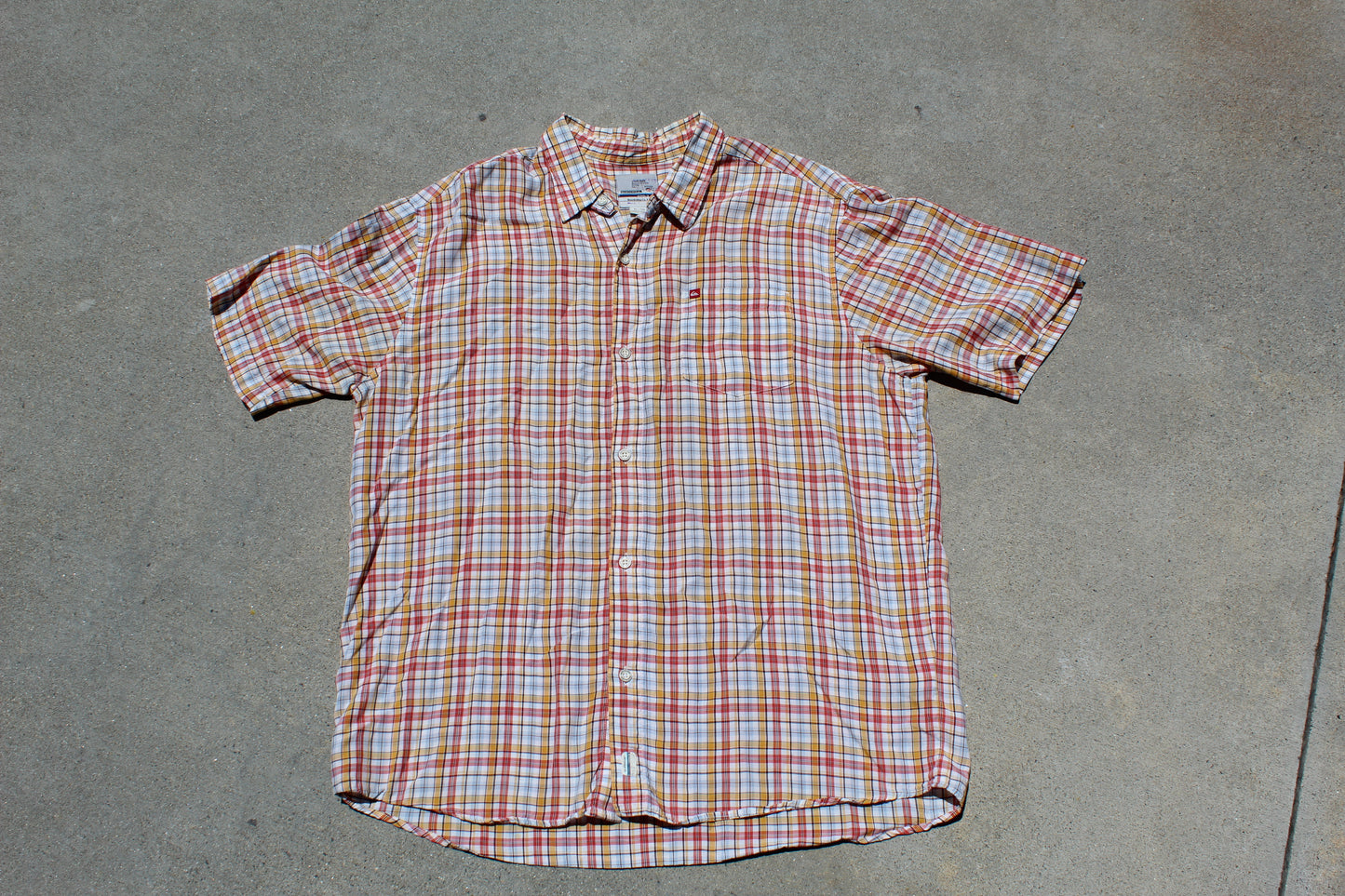 00s Quiksilver Checkered Baggy Overshirt (L) - Revival Surfwear