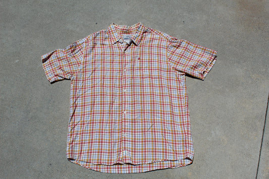 00s Quiksilver Checkered Baggy Overshirt (L) - Revival Surfwear