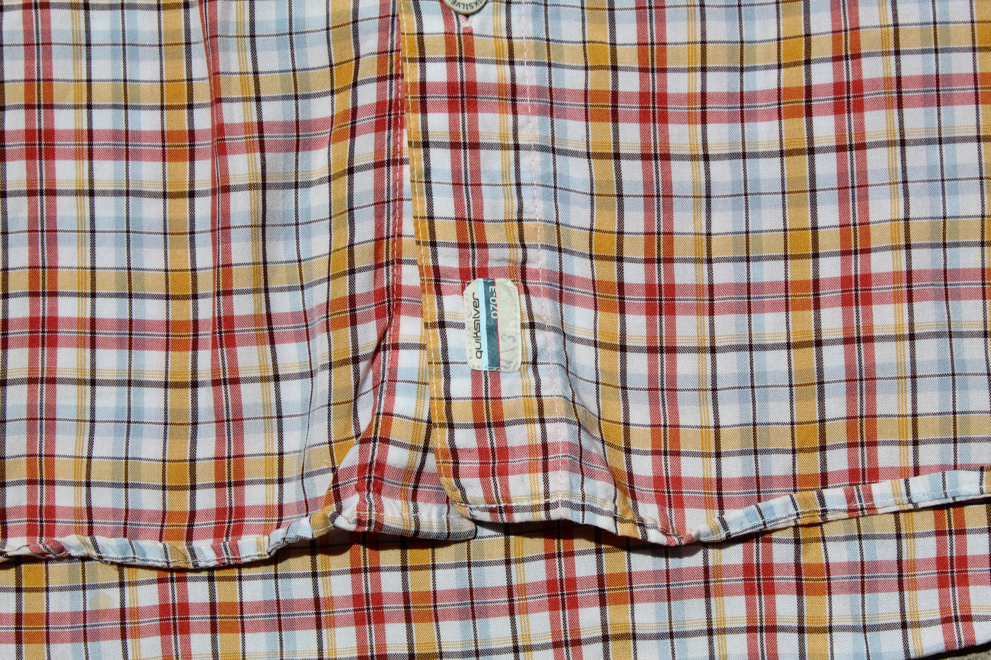00s Quiksilver Checkered Baggy Overshirt (L) - Revival Surfwear