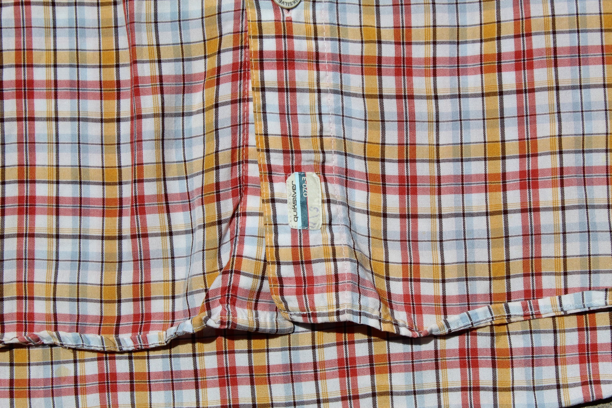 00s Quiksilver Checkered Baggy Overshirt (L) - Revival Surfwear